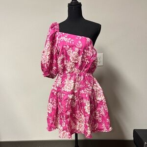 Saks. Kivari-Calypso Maeve, One-Shoulder Mini Dress